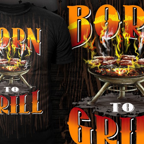 T-Shirt for Grill/BBQ fans, possible text:"My Grill, my Rules!" Design by *DCLA*