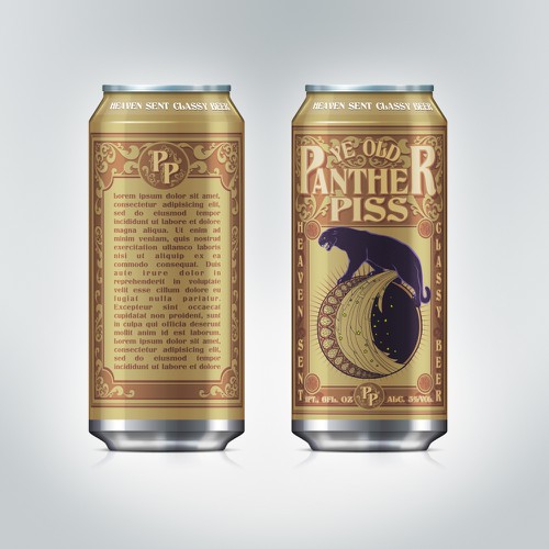 Panther Piss BEER Label GuaranteedWinner Blind