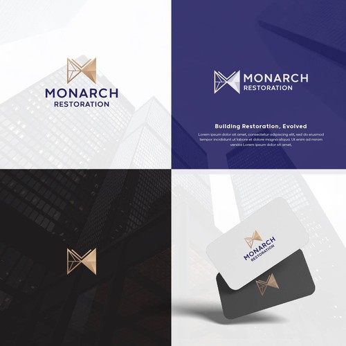 Design a modern clean logo package for a restoration company Design by Danny A
