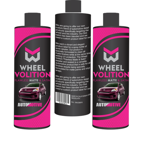 Product label for spray bottle. Product label contest