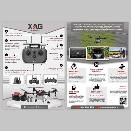 Drone Remote Controller Flyer Design Design by allMarv