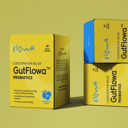 Designs | Probiotics with flow. Clean and artistic box label design ...
