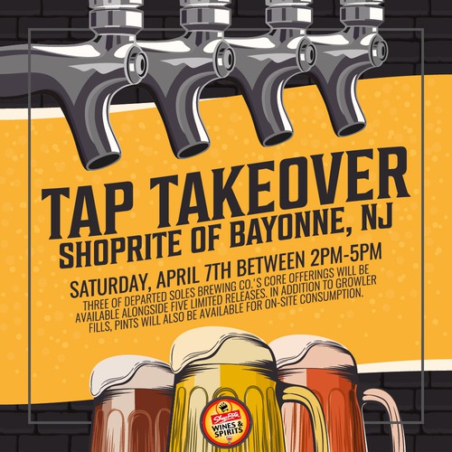 Design a "Tap Takeover" Ad. Postcard, flyer or print contest