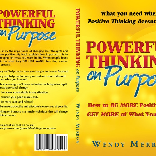 Book Title: Powerful Thinking on Purpose. Be Creative! Design Wendy Merron's upcoming bestselling book! Design by pixeLwurx