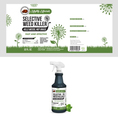 Designs Seeking Sleek, Simple Design for our Nontoxic Lawn Spray