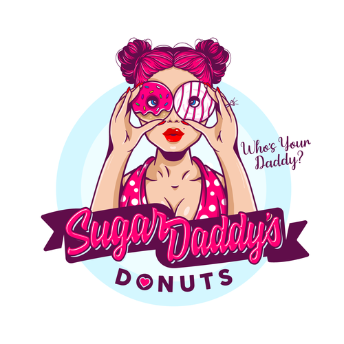 SUGAR DADDY DONUTS LOGO CONTEST Design by Evanscrea™