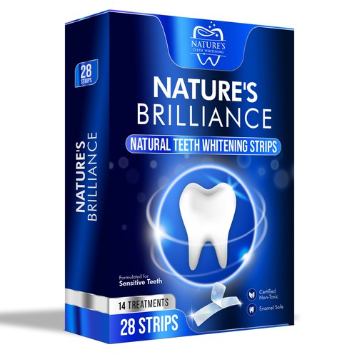 Natural Design Needed for Nature's Brilliance Whitening Strips Design by UnderTheSea™