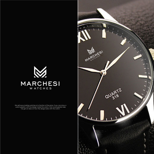 Looking for an eye catching, simple, and abstract design for my watch brand that promotes luxury Diseño de JANTUNGHATI