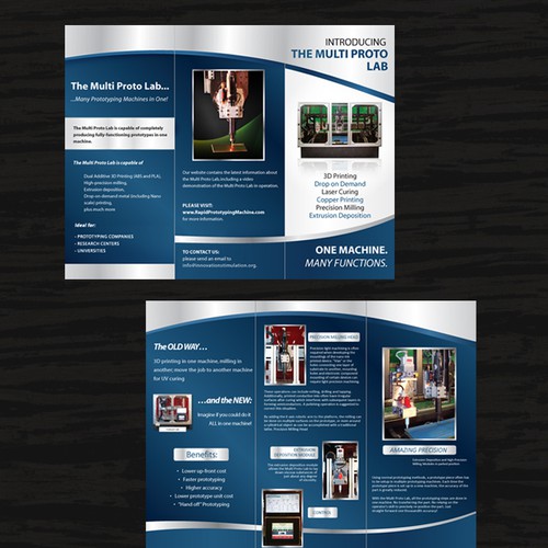 New brochure design wanted for National Nanotechnology Manufacturing Center Design by double-take