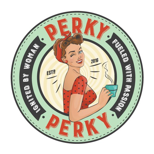 Perky Perky Lifestyle Brand Starting with Coffee | Logo design contest