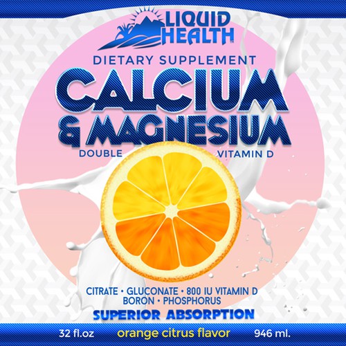 Calcium Magnesium Vitamin Supplement Design by abarbo