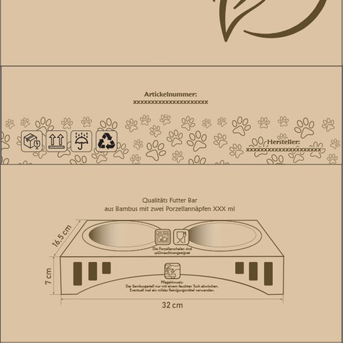 Verpackungsdesign für einen Futter Bar Karton Design by Lena Diser