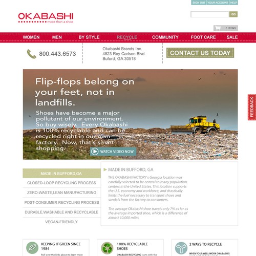 New website design wanted for Okabashi Diseño de webdesignpassion