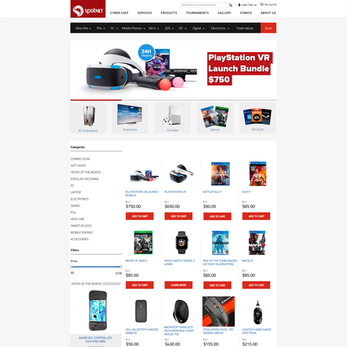 Spotnet website Design by Zeal Design