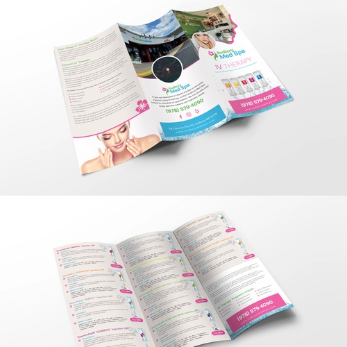 Design a brochure for IV Therapy at Sudbury Med Spa, FULL CONTENT PROVIDED Design by mou*7