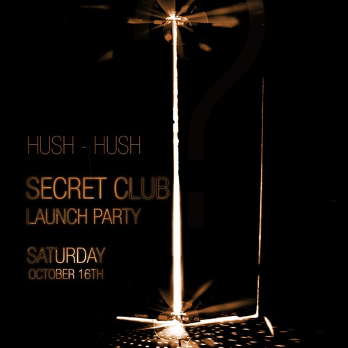 Exclusive Secret VIP Launch Party Poster/Flyer Diseño de EMM'