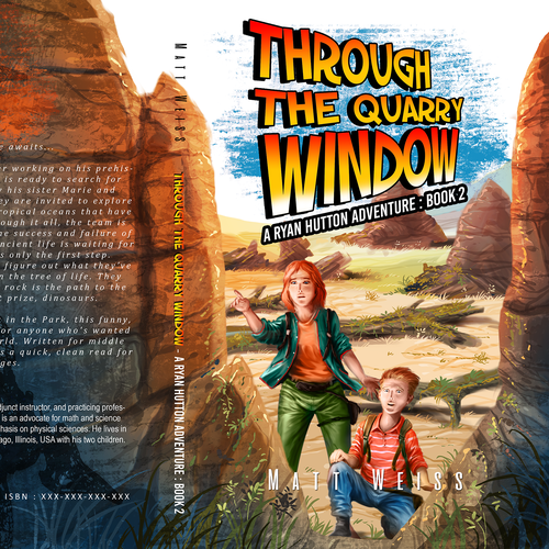 Design book cover about fossil hunting middle school students Ontwerp door Judgestorm