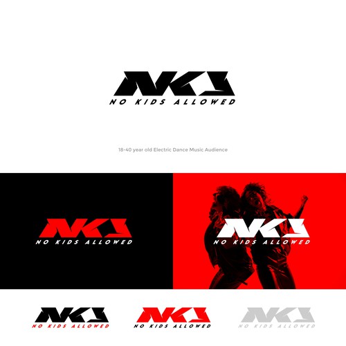 DJ Name Logo Needed for Marketing- NKA (No Kids Allowed) Design by chilibrand