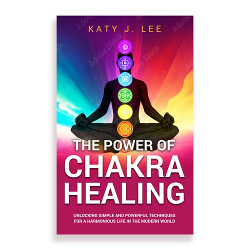 🔥🔥-=  UNIQUE CHAKRA HEALING KDP Ebook Cover =- 🔥🔥 Design by elQue.design
