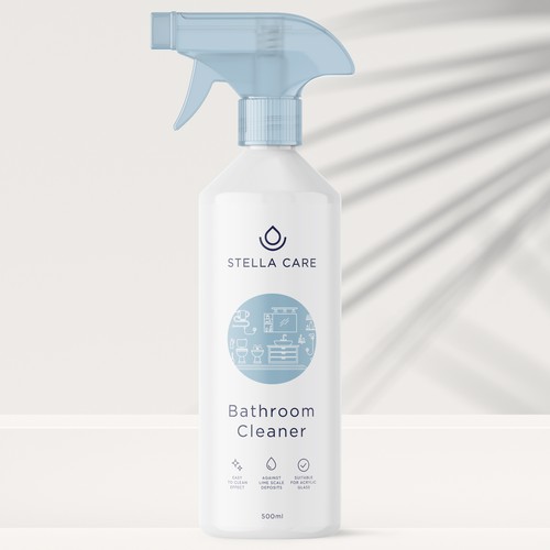 Product Label for a Cleaning Spray Design by bcra