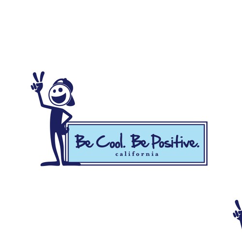 Be Cool. Be Positive. | California Headwear Design by Muriel c