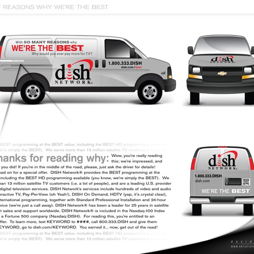 V&S 002 ~ REDESIGN THE DISH NETWORK INSTALLATION FLEET Design by artisticperson.com