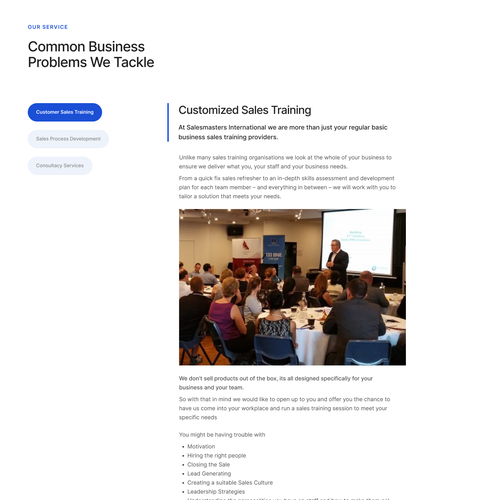 Create an engaging website for a world leading sales consulting company Design by Degie Tatanusa