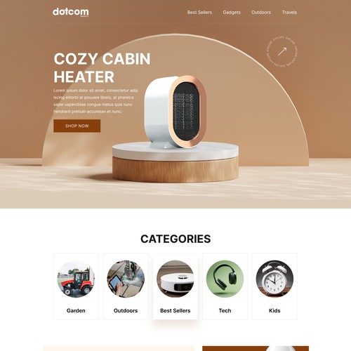 *GUARANTEED PAYOUT* - ECommerce Gadget Store Front Page Design by FuturisticBug