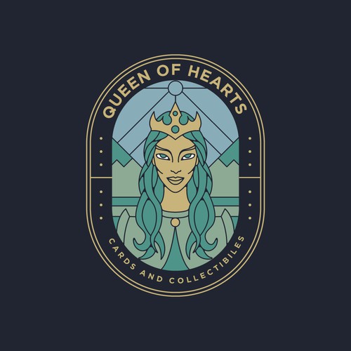 99d: Queen of Hearts collectibles logo Design by Lah-dee-dah