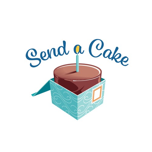 Send A Cake needs a gorgeous fun logo Design by gcsgcs