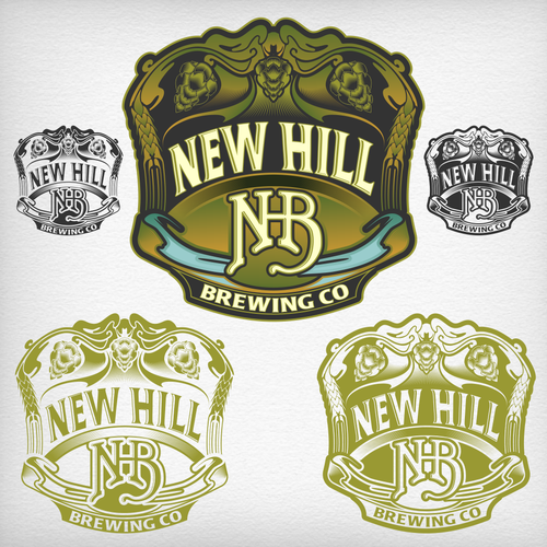 Blend sophistication with edge to create attention grabbing logo for New Hill Brewing Co. Design by DataDesign99d