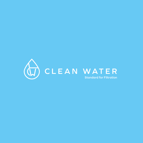 Simple Clean Logo for Water Filtration Company Design by m210297