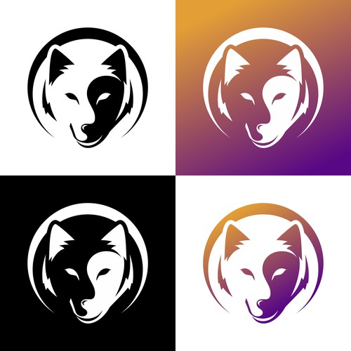 Wolf Sun/Moon Logo For Spiritual Website Design by ZHF