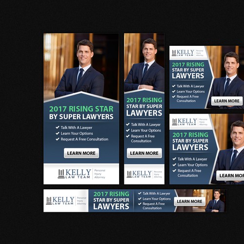 Law Firm Needs A New Professional Banner Ad - 1 Design w/ 5 Main Sizes ...