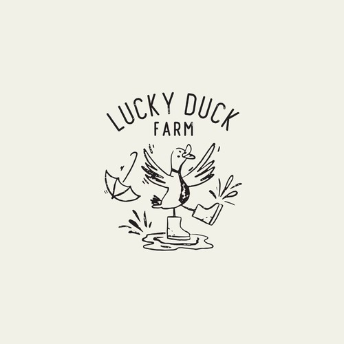 Fun and unique logo with a vintage feel for our farm based business Design by Teri-design