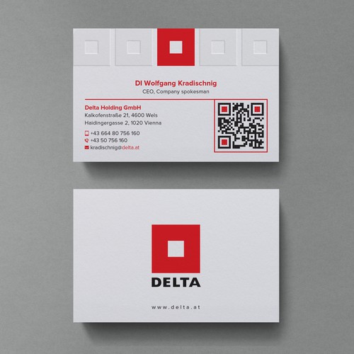 DELTA Business Card Relaunch Design by Birendra Chandra Das