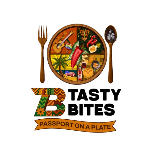 Design a Bold, Soulful Logo for Tasty Bites – Caribbean Meets Southern Comfort Design by TA Shorif