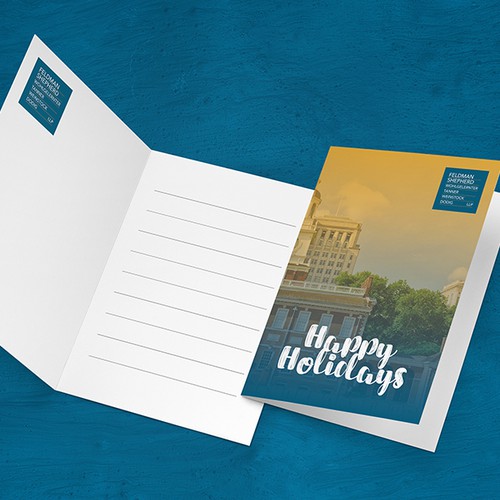 Modern Holiday Card Contest Design by Bejn Creative