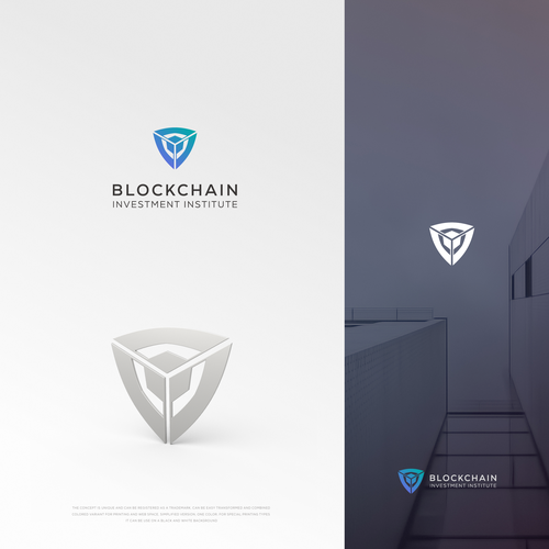 Blockchain creative logo contest Design by PicSee