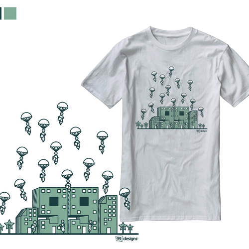 Create 99designs' Next Iconic Community T-shirt Design por cissy ( Qilart )