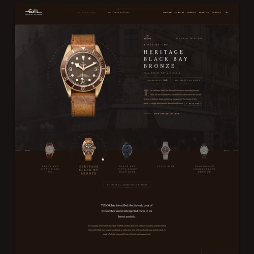 Designs | Make small changes on our product page (for a Swiss Luxury ...