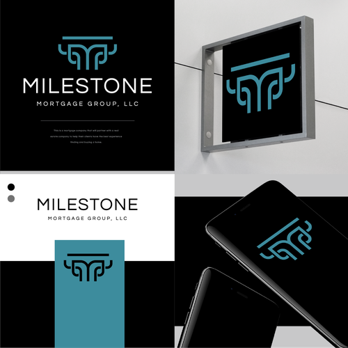 Milestone Mortgage Logo Design by casign