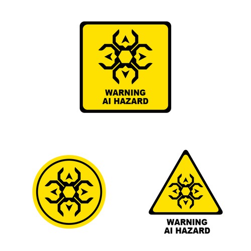 AI Warning/Hazard Symbol Design by Isa JP