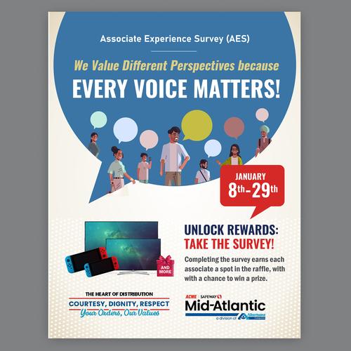 Acme Survey Need 100% Participation Design by Smarika Ahuja ❤