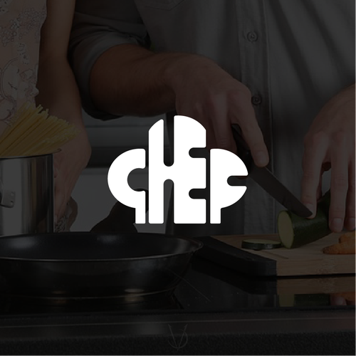 "CHEF": Food & Cooking Social Media Logo Design by Varg Designs