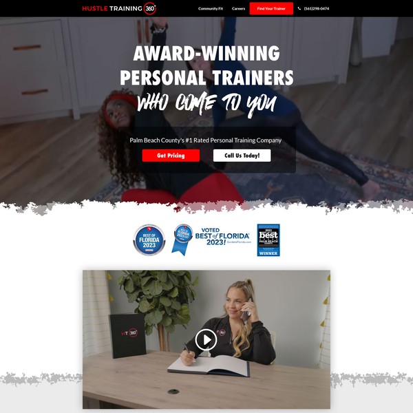 Hustle Training 360 - Web Design and Divi Development