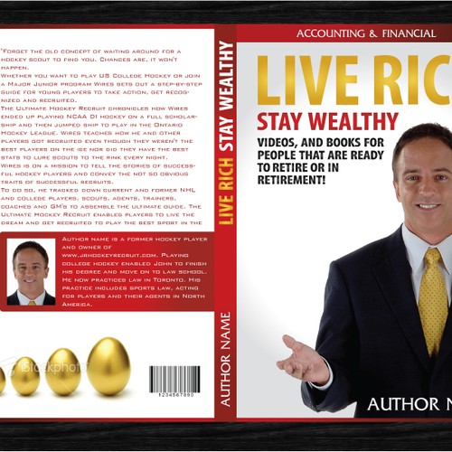 book or magazine cover for Live Rich Stay Wealthy Diseño de M.D.design