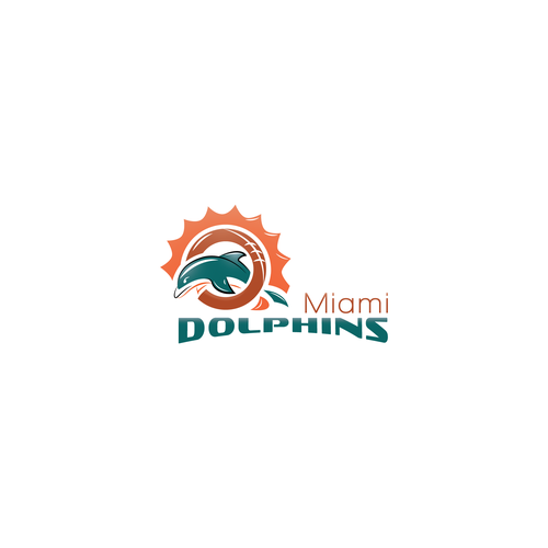 99designs community contest: Help the Miami Dolphins NFL team re-design its logo! Design réalisé par p1xel