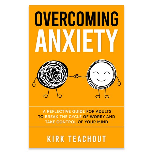 Design A Brand Building Book Cover For Overcoming Anxiety Design by Unboxing Studio