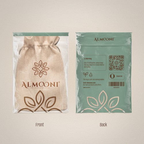 Design a simple yet elegant polybag packaging for our loofah brand Design by La_russa
